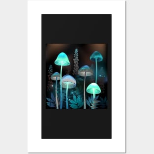 Night Toadstools Posters and Art